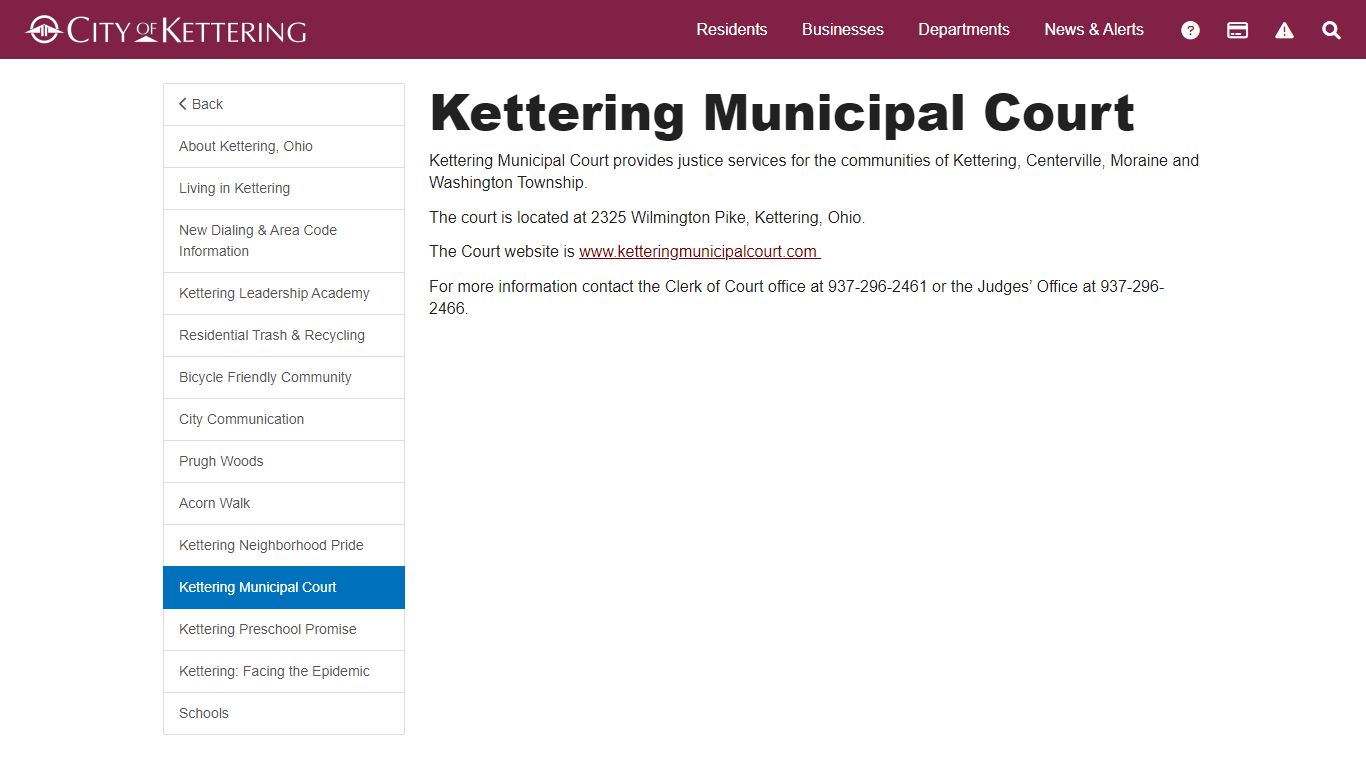 Kettering Municipal Court - Kettering